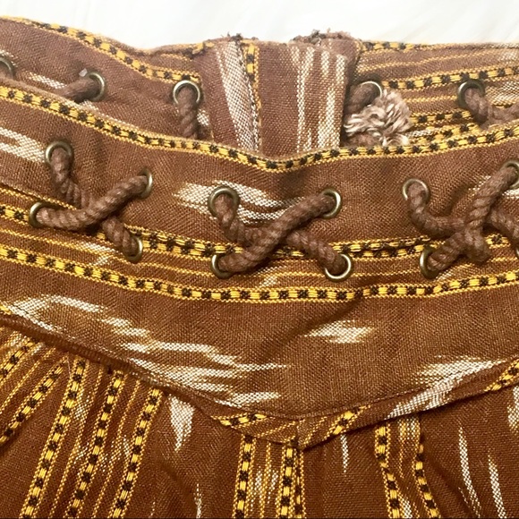 Free People Patola Ikat Lattice Shorts - Picture 6 of 8